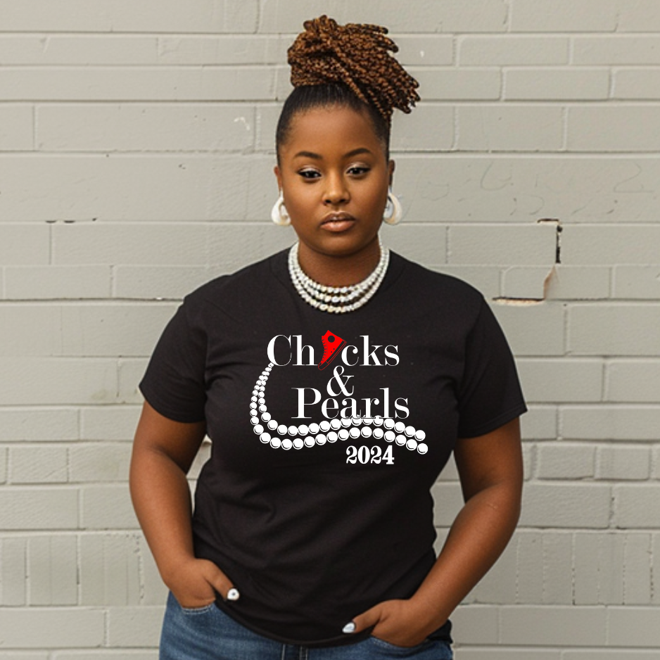 Chucks n Pearls T-shirt